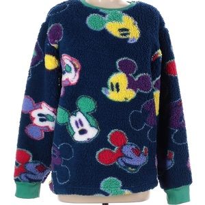 Disney Mickey Mouse Fleece Plush Crewneck Sweater